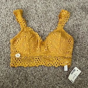 Aeropostale Yellow Lace Bralette